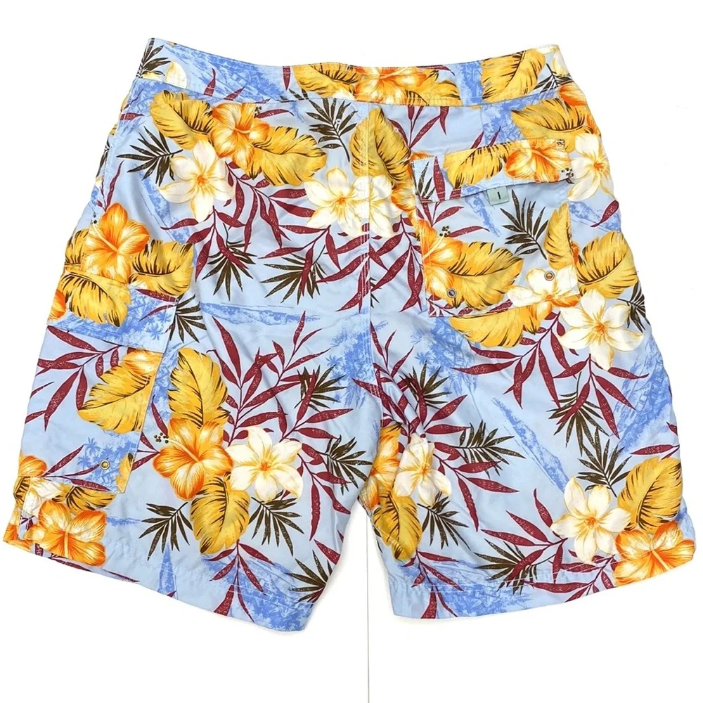 Banana Republic Men's Multi-Color Tropical Board Shorts